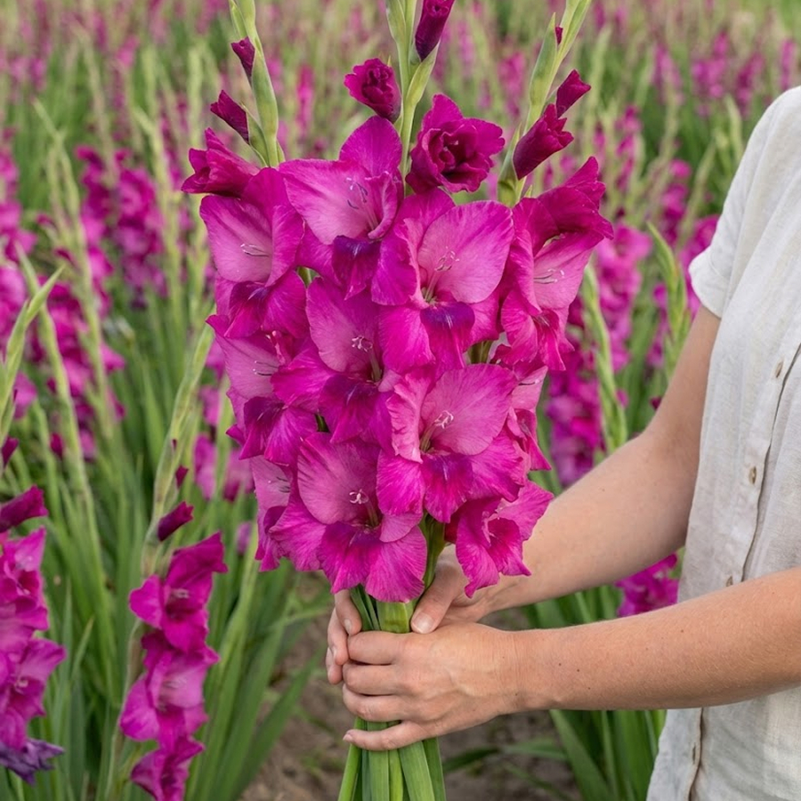 Купити цибулини гладіолуса Містик Маджента