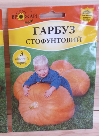 Купити насіння гарбуза "Стофунтовий" (Багатий врожай)